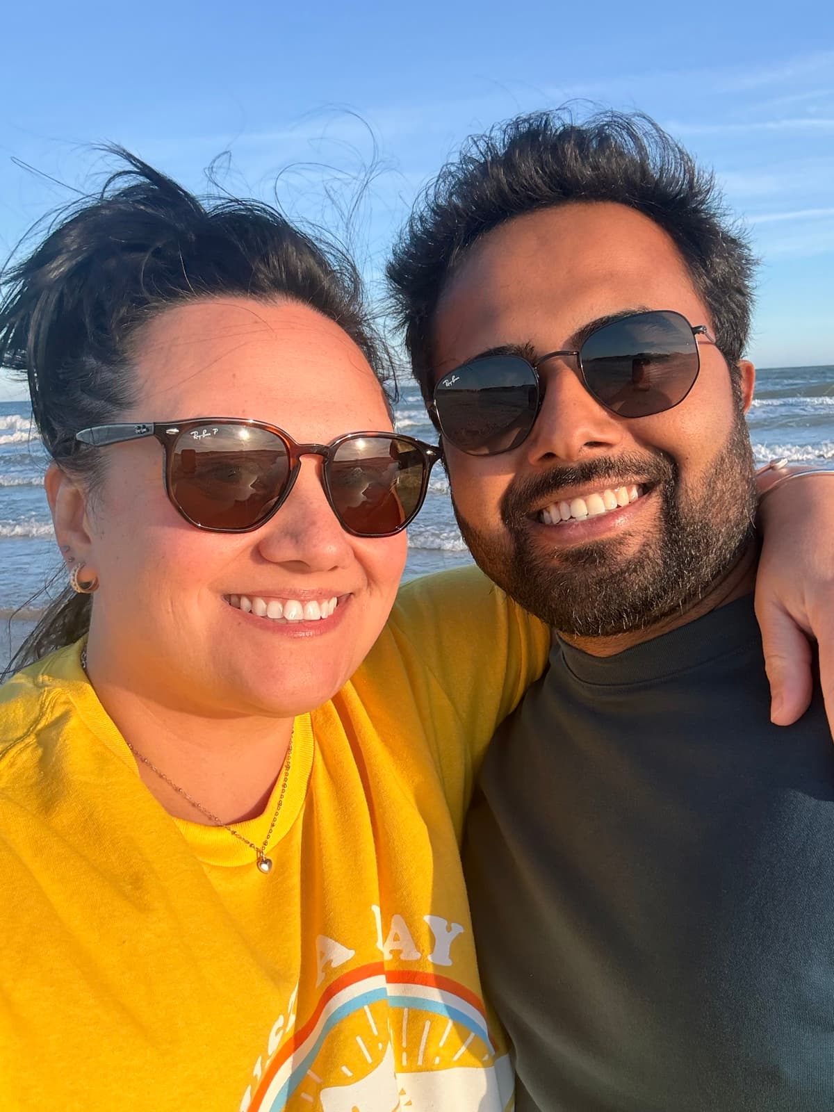 On the beach